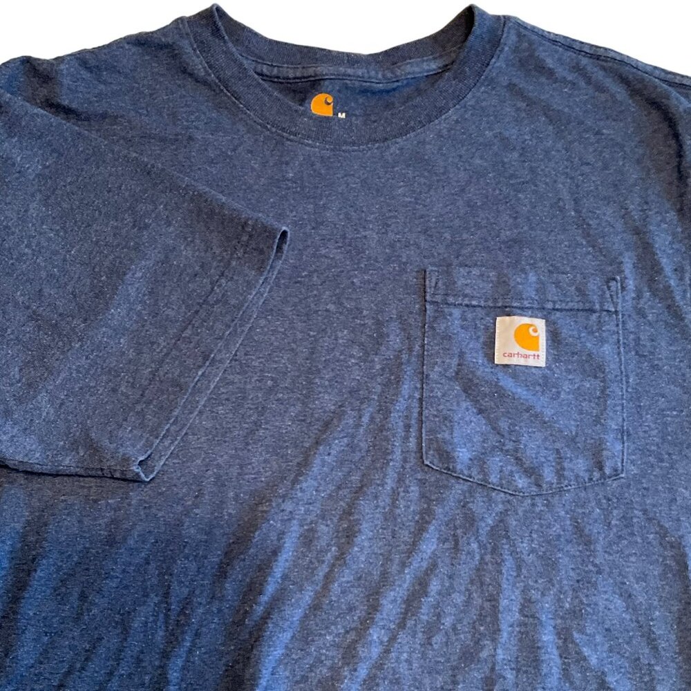 Cahartt Short Sleeve Blue T-shirt‎ with pocket Medium